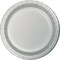 Party Central Disposable Round Dinner Party Paper Plates - 9" - Shimmering Silver - Club Pack of 240